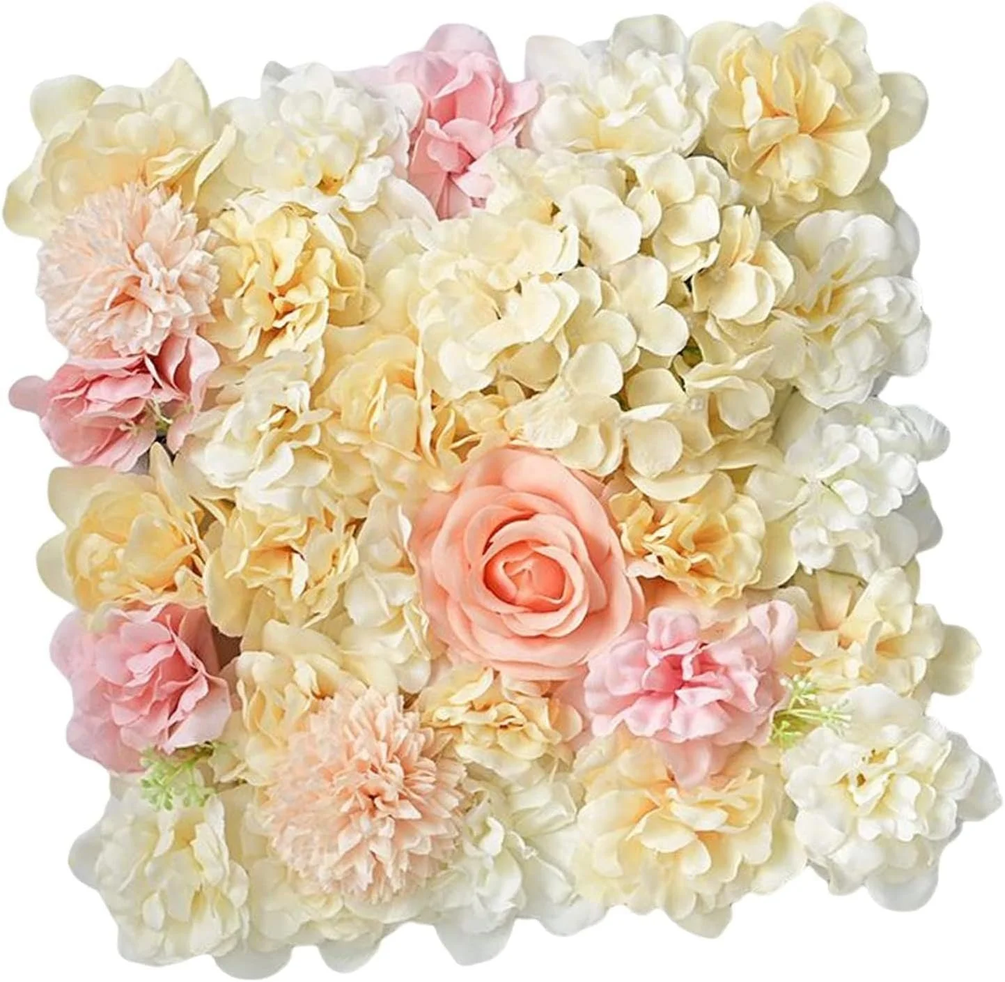 Yellow and Pink Flower Wall